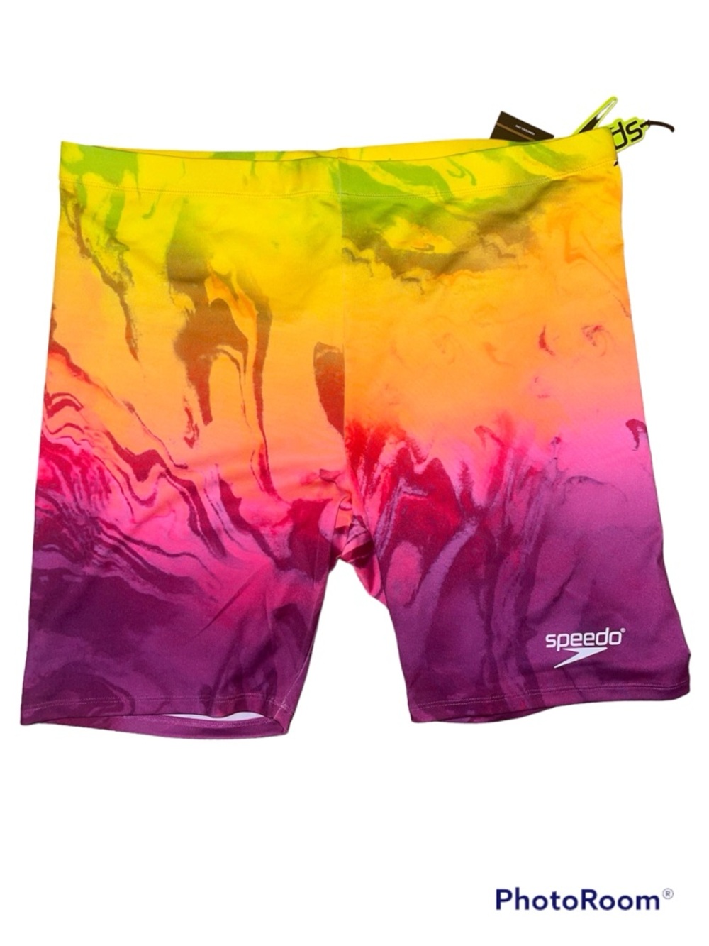 Speedo Neon Marble Jammers - Yellow Pink Purple